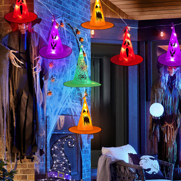 Halloween Witch Hat String Light for Outdoor Garden Patio Tree